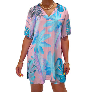 - Resort Wear|Paradise V-neck Bat Sleeve Two Piece Shorts Outfit Set - women's short set at TFC&H Co.