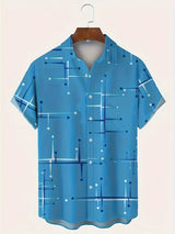 Sky Blue - Summer Menswear Stylish Button Up Shirt - mens button up shirt at TFC&H Co.