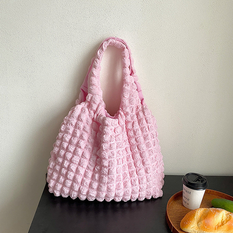 Pink Bubble Puff Women's Shouder Bag - handbags at TFC&H Co.