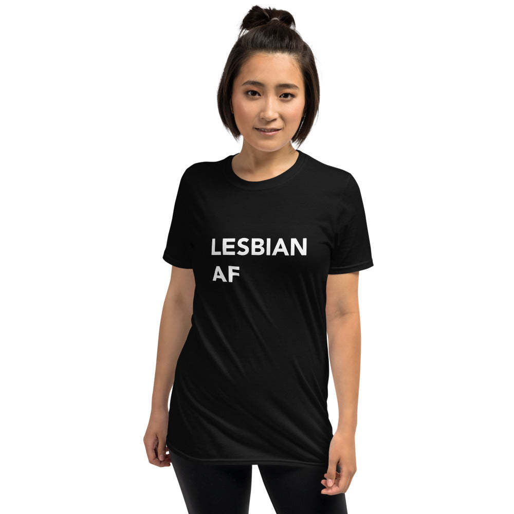 Black - Lesbian AF T-shirts For Women|Pride T-shirt - womens t-shirt at TFC&H Co.