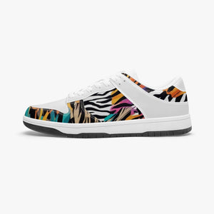 - Animal Wild Dunk Stylish Low-Top Leather Sneakers - unisex sneakers at TFC&H Co.