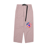 FOG PINK Petal Flag Women's Solid Color Wide-Legged Streetwear Pants - women's pants at TFC&H Co.