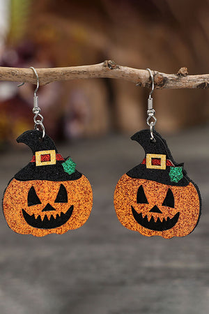 - Multicolour Halloween Animal Print Pumpkin Witch Shape Drop Earrings - various styles - earrings at TFC&H Co.