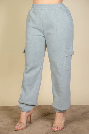 - Side Pocket Drawstring Waist Women's Voluptuous (+) Plus Size Sweatpants - womens sweatpants at TFC&H Co.