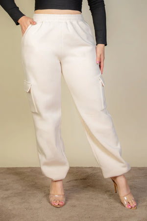 - Side Pocket Drawstring Waist Women's Voluptuous (+) Plus Size Sweatpants - womens sweatpants at TFC&H Co.