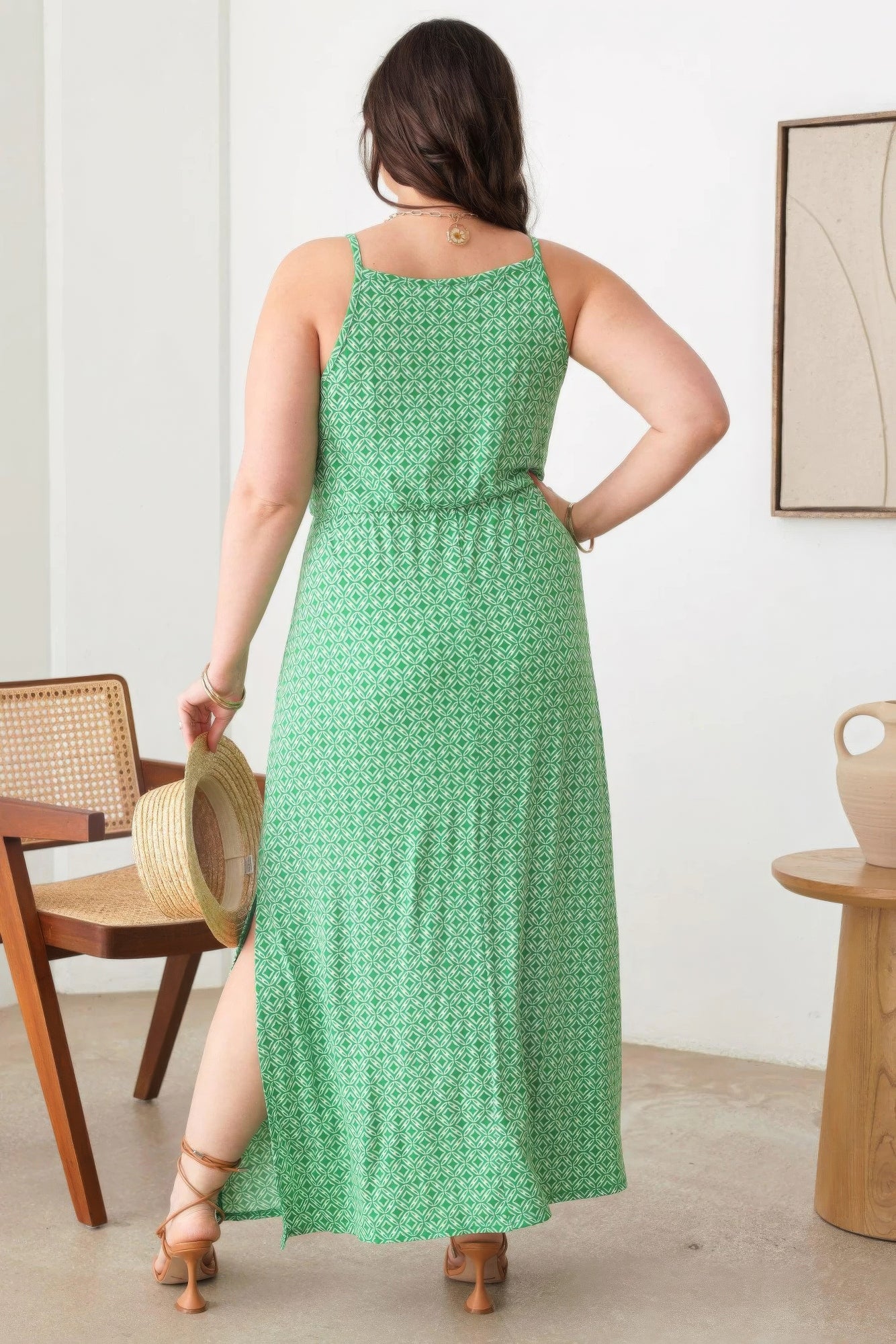 - Voluptuous (+) Plus Warp Bust Leg Slit Plus Size Maxi Dresses - womens plus size dress at TFC&H Co.