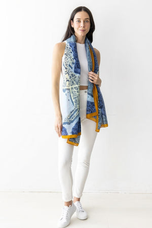 Blue - Fashion Skinny Scarf - Scarf Wrap or Shawl at TFC&H Co.