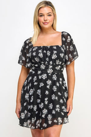 - Voluptuous (+) Chiffon Women's Plus Size Floral Dress - womens plus size dress at TFC&H Co.