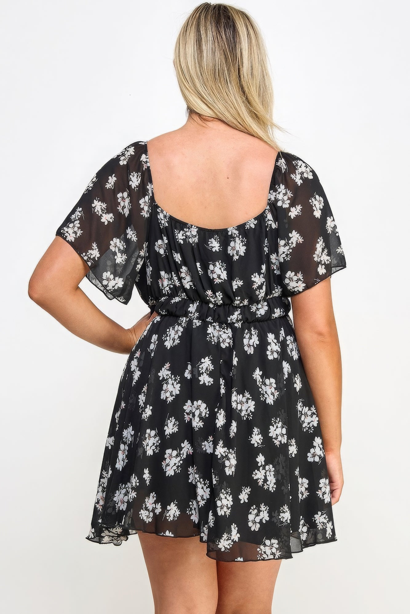 - Voluptuous (+) Chiffon Women's Plus Size Floral Dress - womens plus size dress at TFC&H Co.