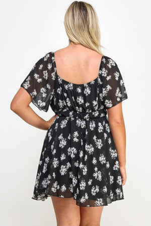 - Voluptuous (+) Chiffon Women's Plus Size Floral Dress - womens plus size dress at TFC&H Co.