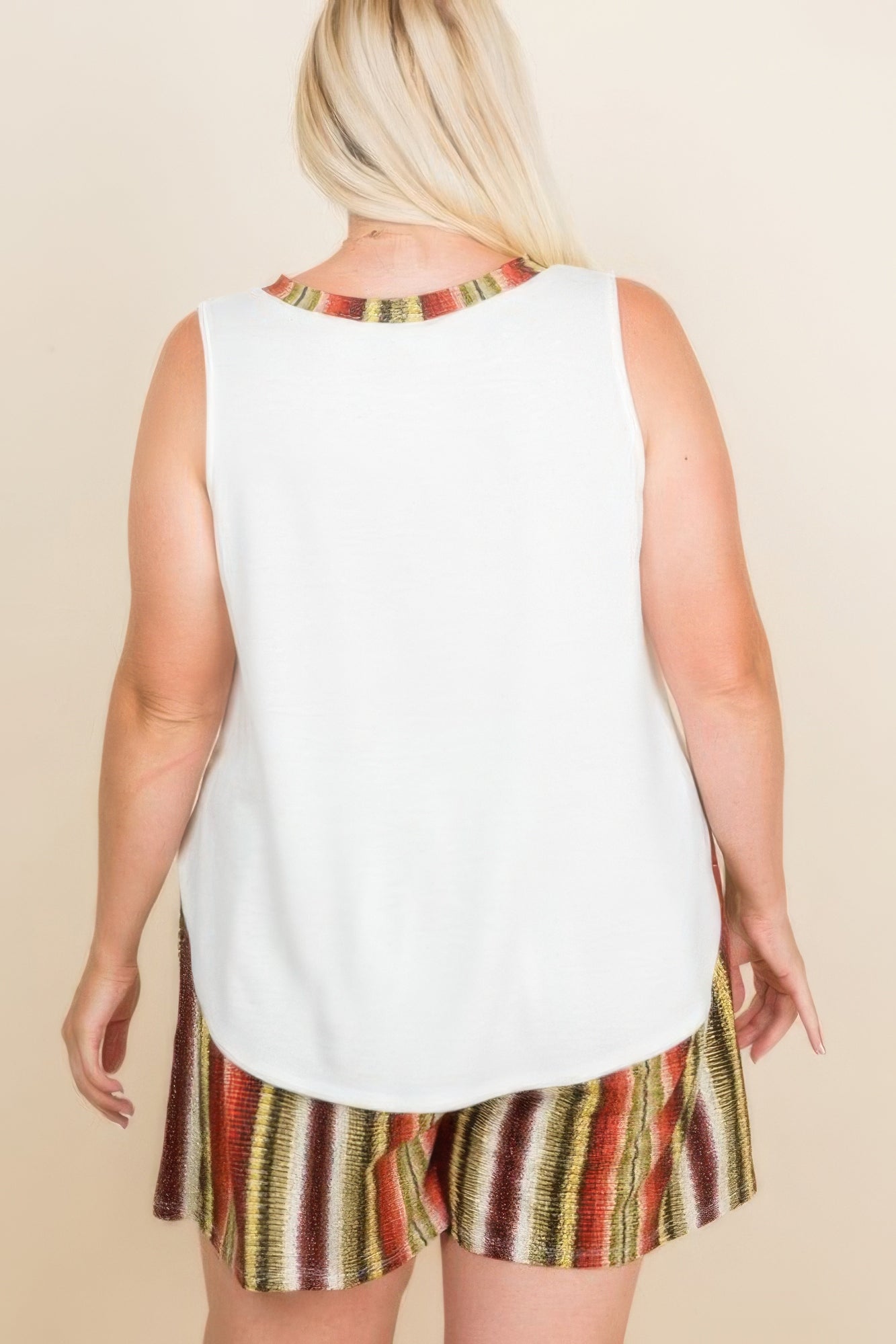 - Voluptuous (+) Plus Size Solid Sleeveless French Terry Tank Top for Women - womens tank top at TFC&H Co.