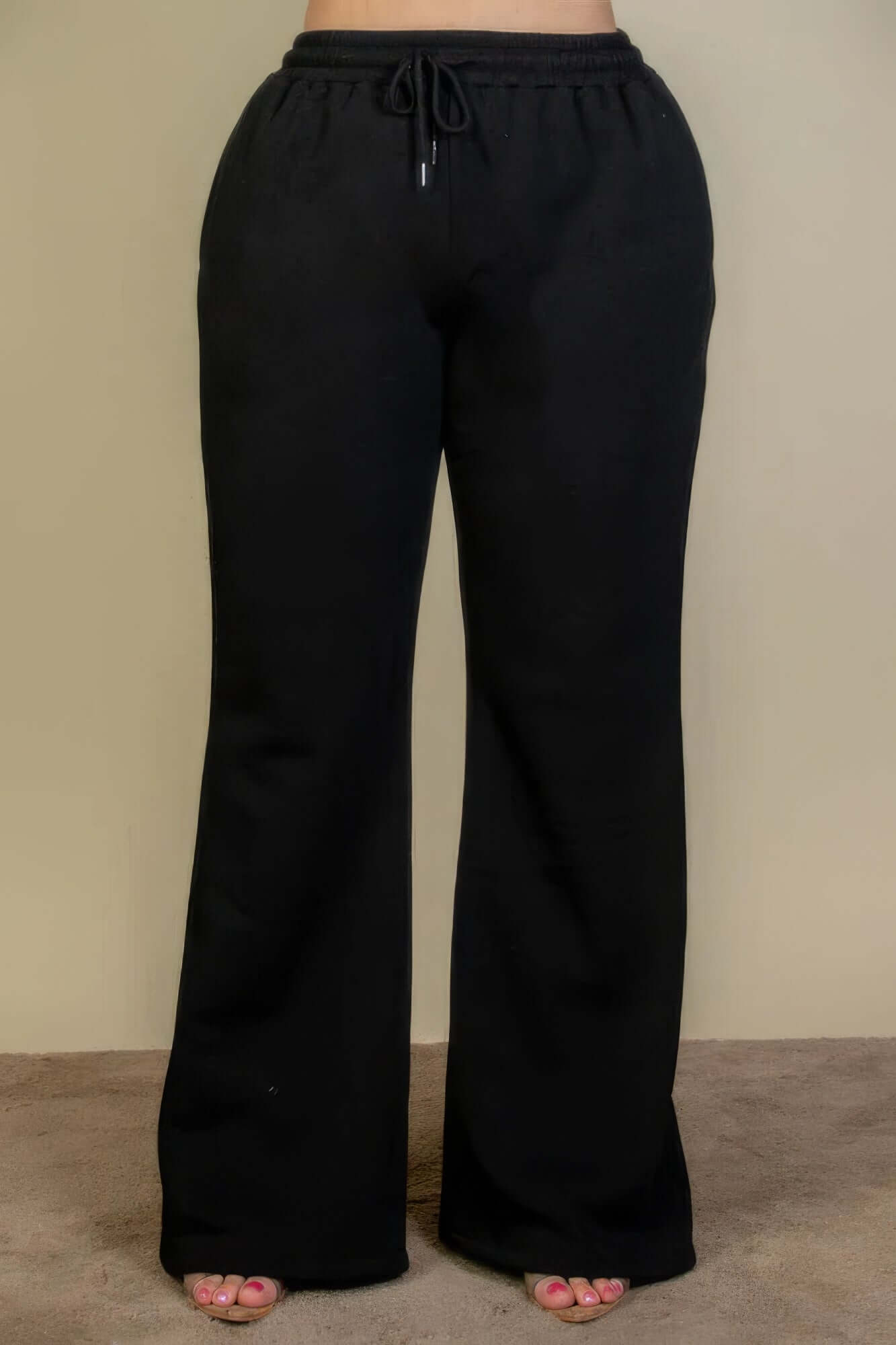 - Plus Size Drawstring Waist Slant Pocket Sweatpants - womens sweatpants at TFC&H Co.