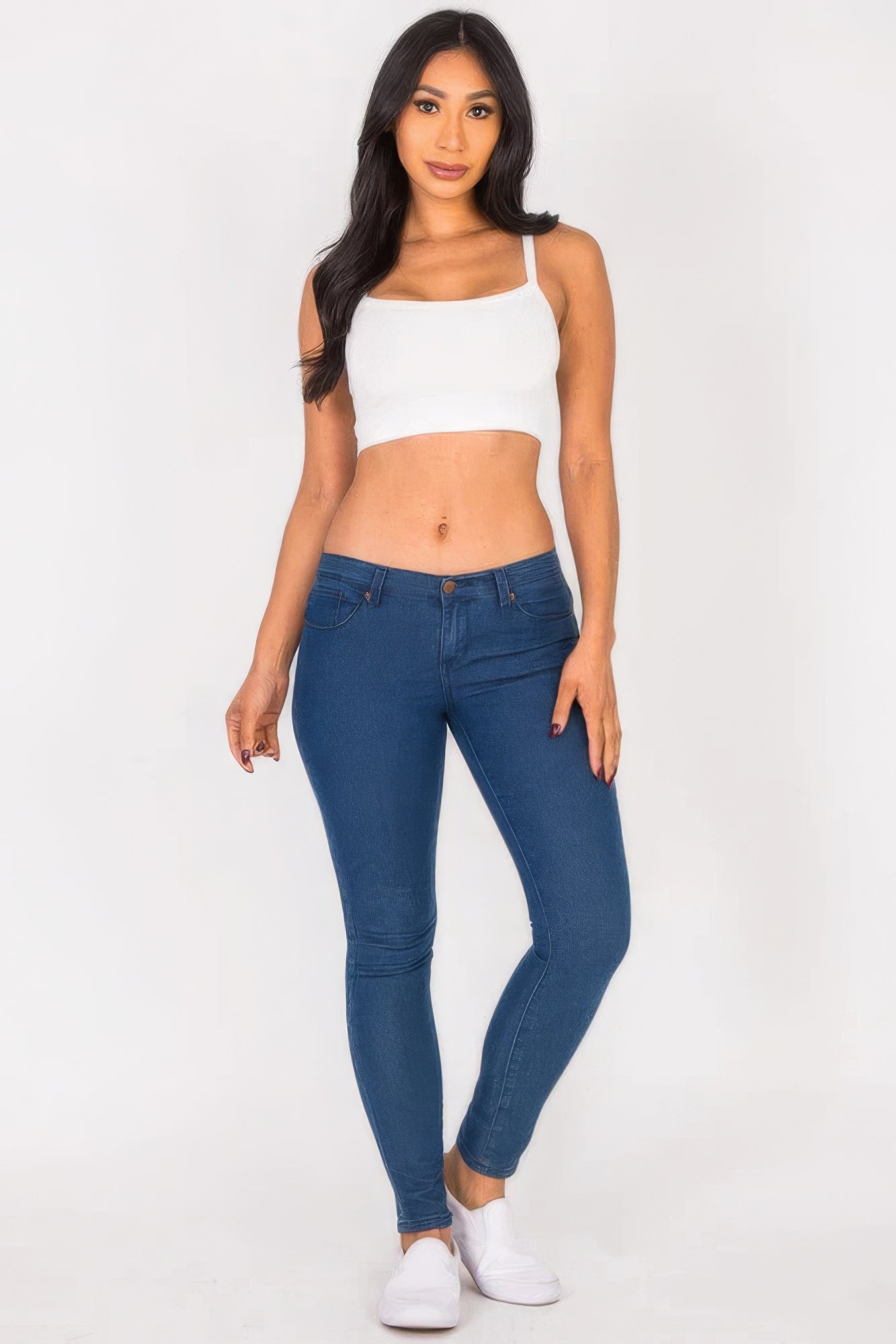 - Ribbed Knit Cami Crop Top - womens crop top at TFC&H Co.