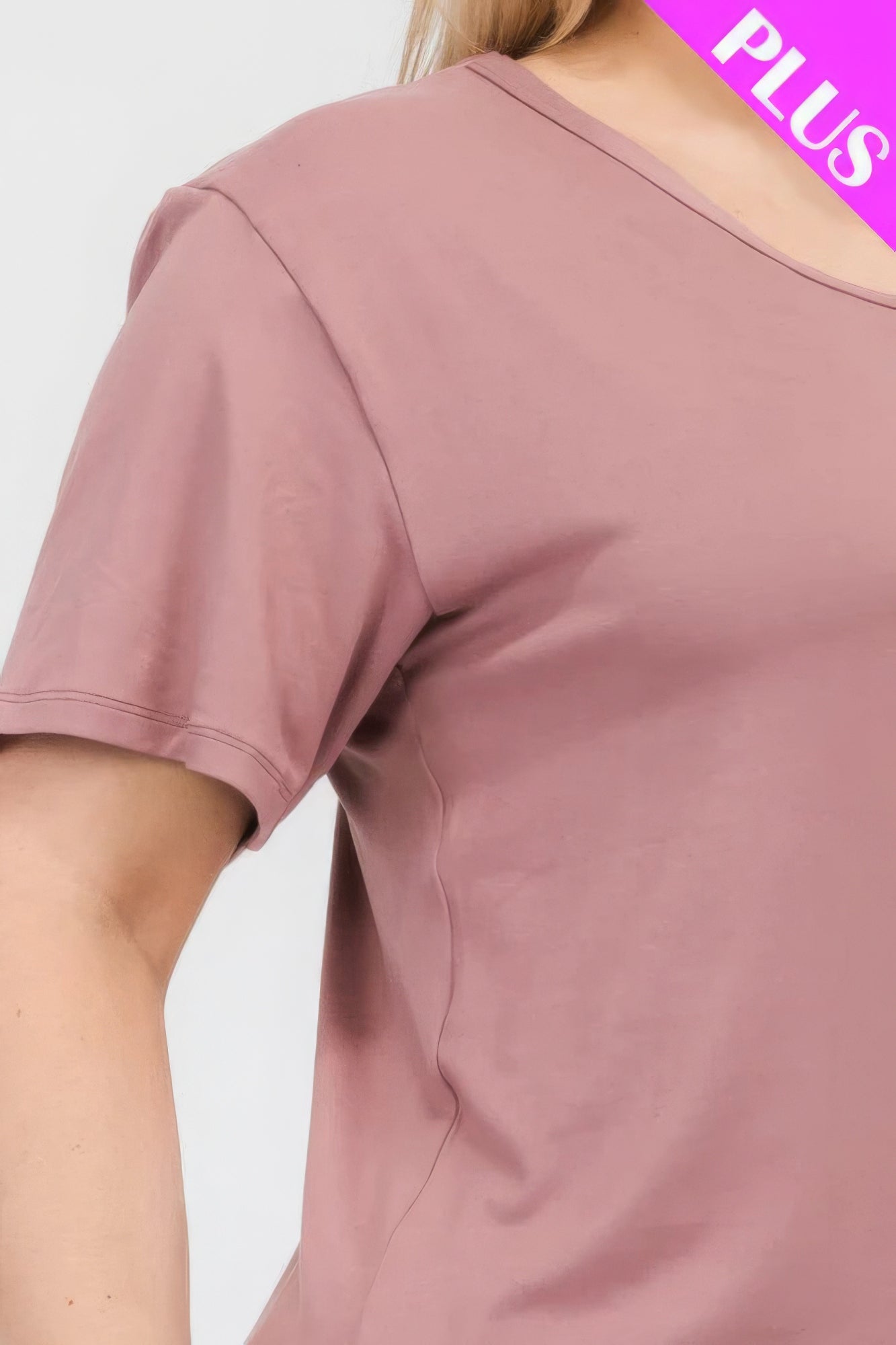 - Plus Size Basic Short Sleeve T-shirt - womens t-shirt at TFC&H Co.