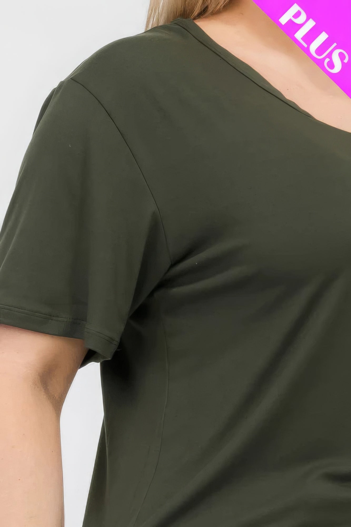 - Plus Size Basic Short Sleeve T-shirt - womens t-shirt at TFC&H Co.