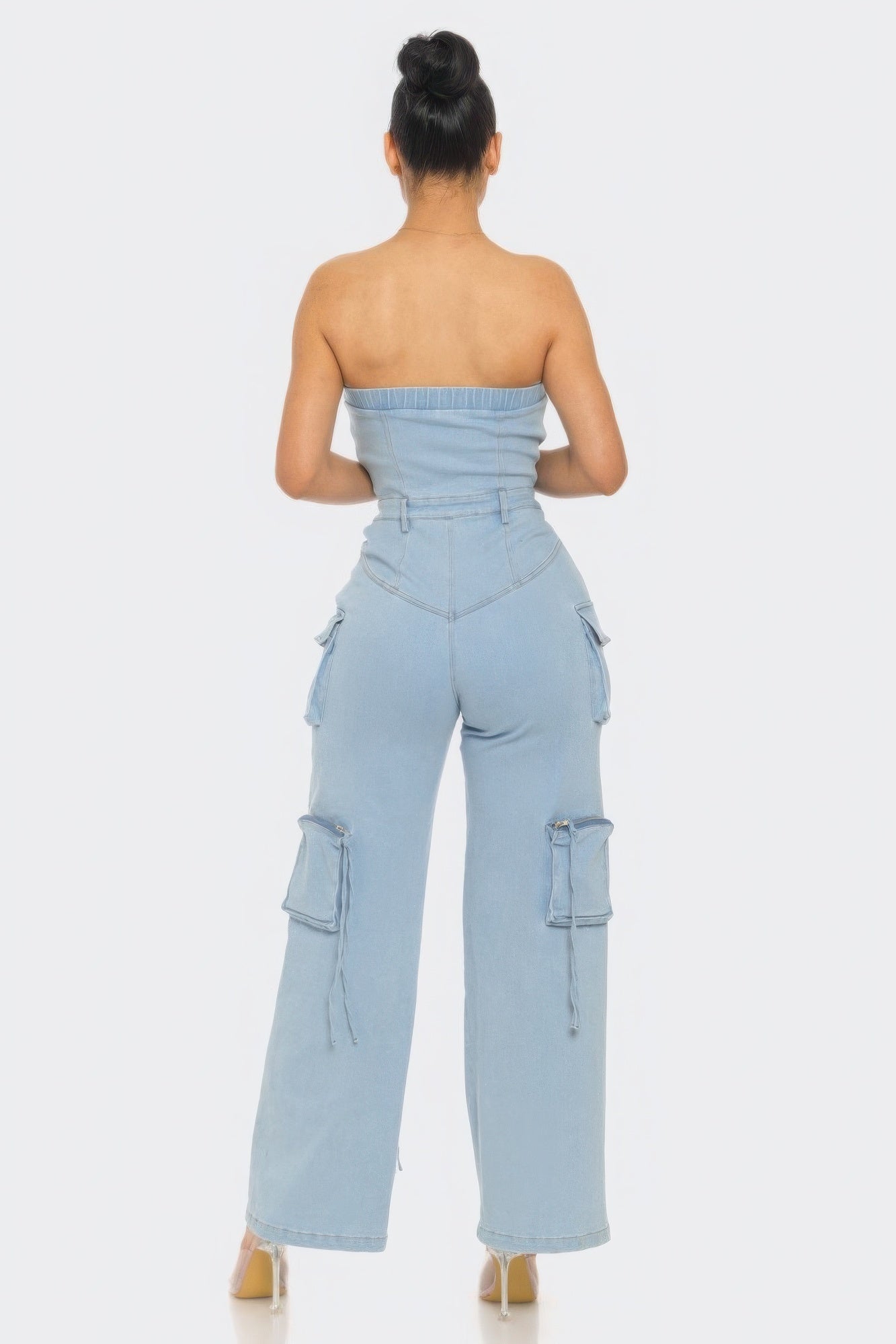 - Stretch Denim Jumpsuit for Women - womens jumpsuit at TFC&H Co.