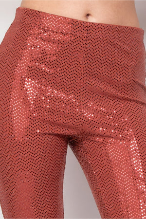 - Sequined Fit & Flare Midrise Pants - womens pants at TFC&H Co.