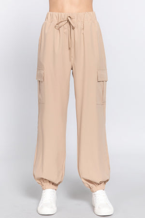 - Light Weight Stretch Woven Cargo Jogger Pants - womens joggers at TFC&H Co.