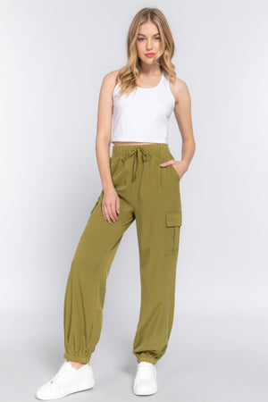 - Light Weight Stretch Woven Cargo Jogger Pants - womens joggers at TFC&H Co.