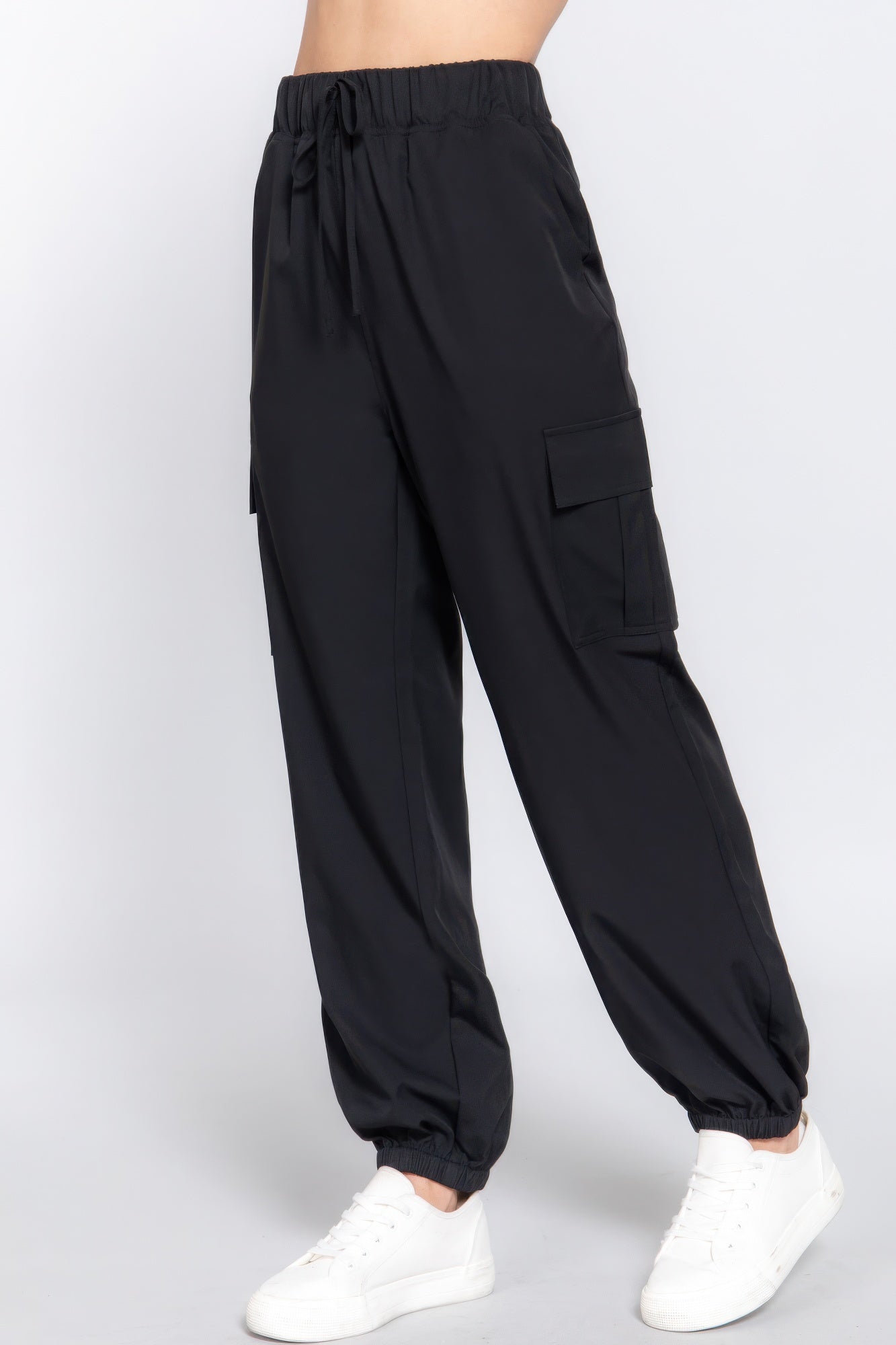 - Light Weight Stretch Woven Cargo Jogger Pants - womens joggers at TFC&H Co.