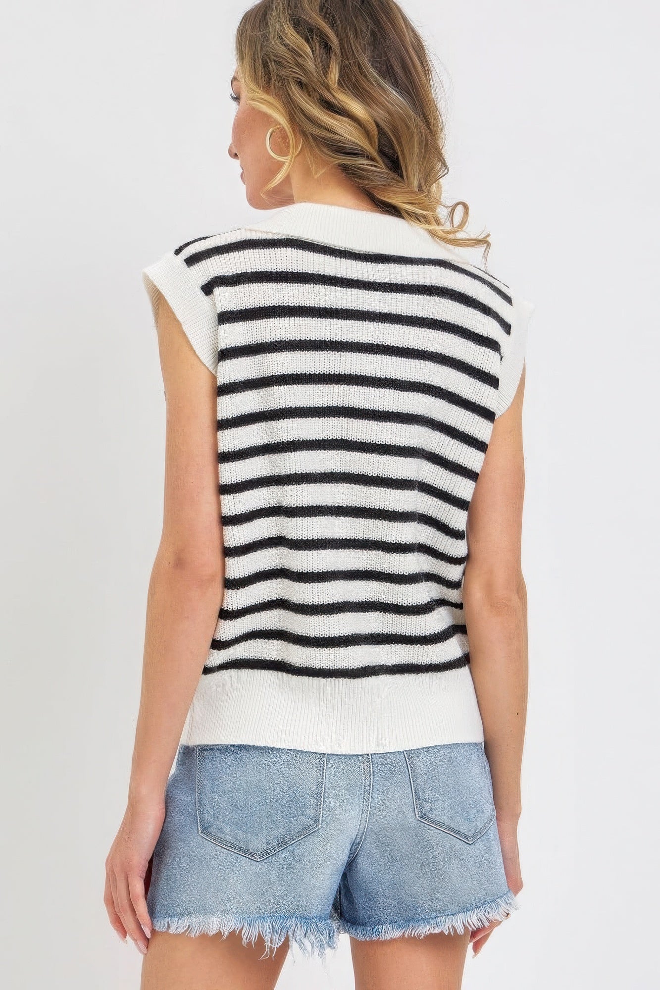 - Flower Patch Stripe Knit Top - womens shirt at TFC&H Co.