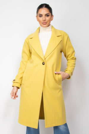 Citron - Collar pocketed coat - womens coat at TFC&H Co.