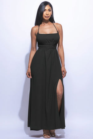 - Side Slit Maxi Dress - womens dress at TFC&H Co.