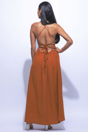 - Side Slit Maxi Dress - womens dress at TFC&H Co.