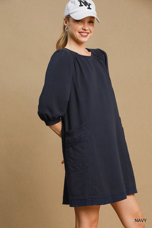 - French Terry Mini Dress - womens dress at TFC&H Co.