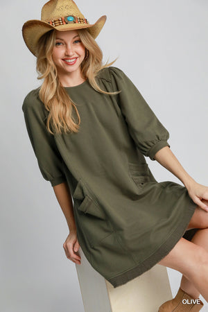 - French Terry Mini Dress - womens dress at TFC&H Co.