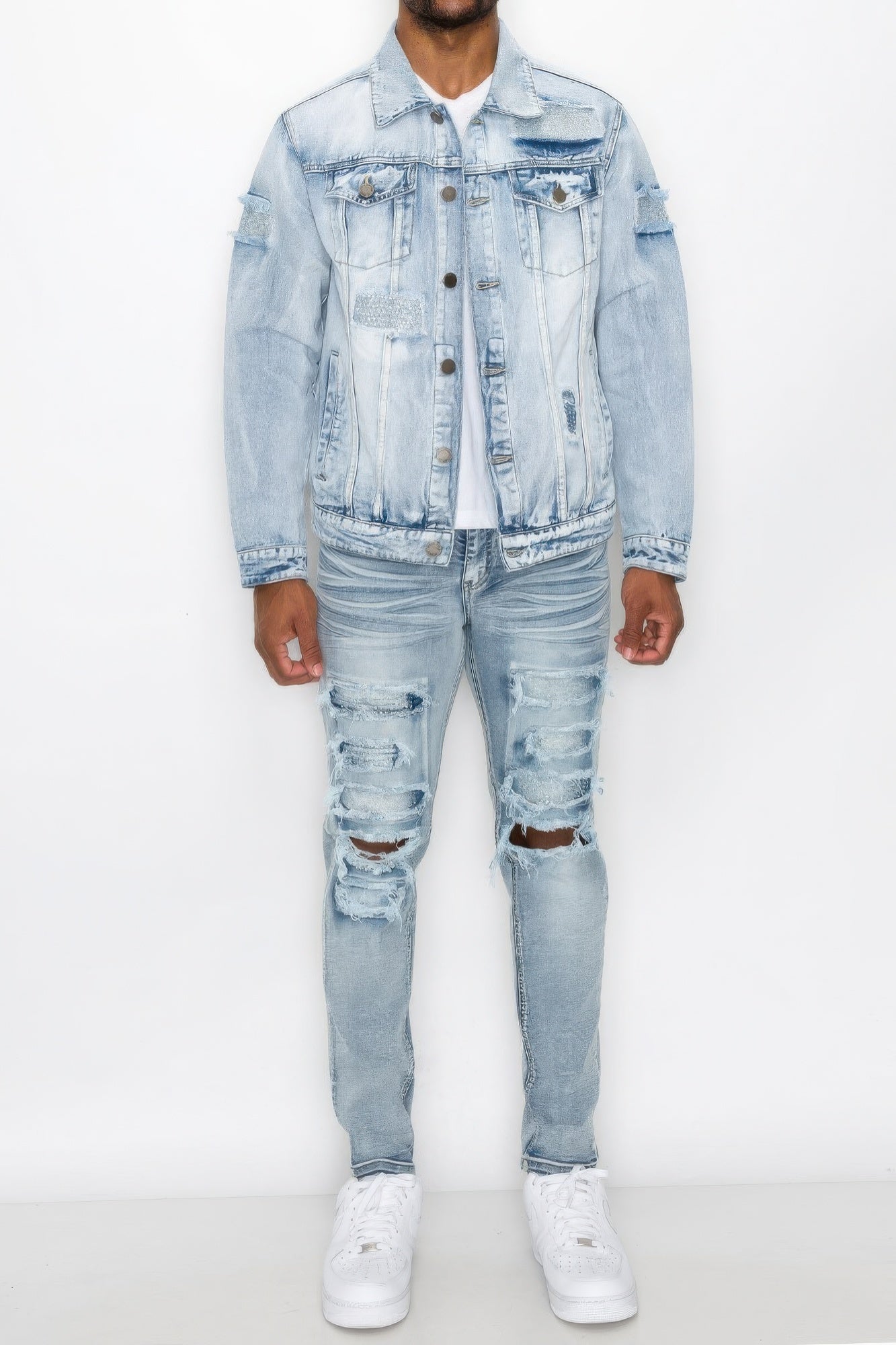 - Diamond Denim Jacket - mens denim jacket at TFC&H Co.