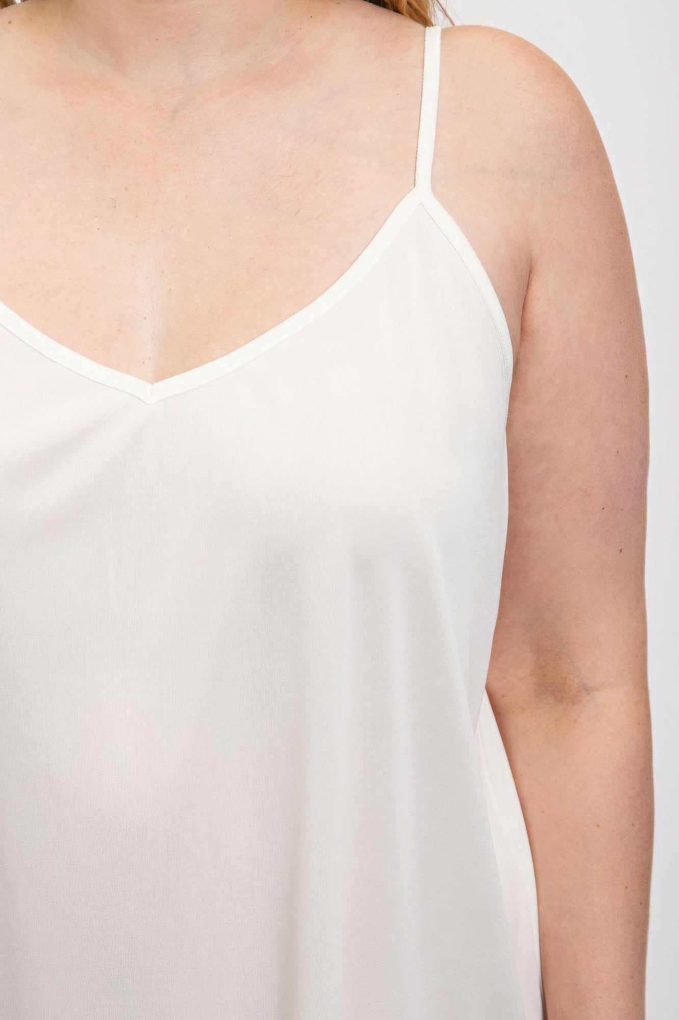 - V-neck slip dress with adjustable straps - womens dress at TFC&H Co.