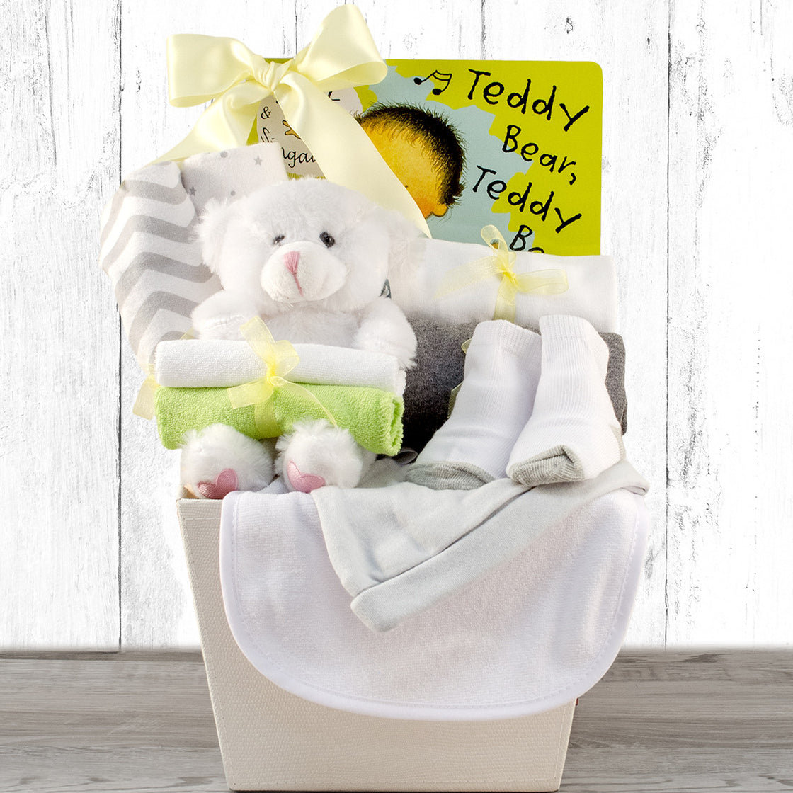 - Baby Essentials: New Baby Gift Basket - Gift basket at TFC&H Co.