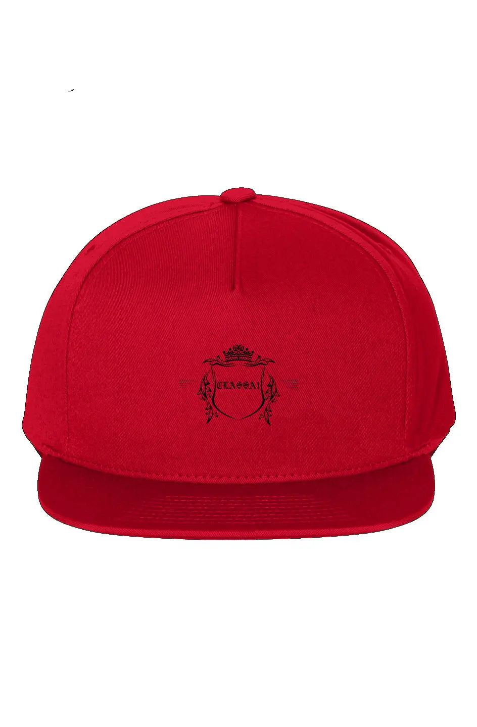 One Size red ClassA1 Emblem 5-Panel Cotton Twill Snapback Cap - hats at TFC&H Co.