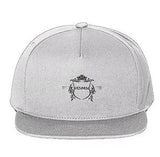 One Size White - ClassA1 Emblem 5-Panel Cotton Twill Snapback Cap - hats at TFC&H Co.