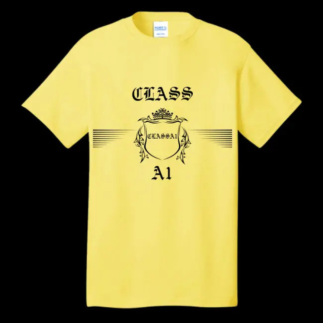 Mens T-Shirt Yellow ClassA1 Shield Men's T-Shirt - men's t-shirt at TFC&H Co.