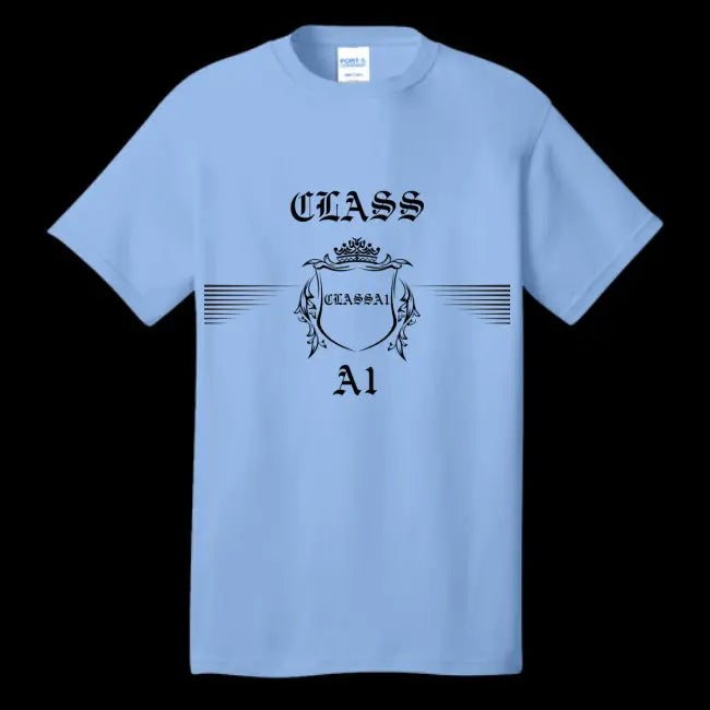Mens T-Shirt Light-Blue - ClassA1 Shield Men's T-Shirt - mens t-shirt at TFC&H Co.