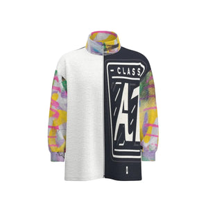 - ClassA1 Graffiti Unisex Stand Collar Zipped Jacket - unisex jackets at TFC&H Co.