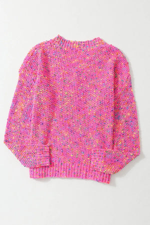 - Colorful Spots Knitted V Neck Casual Sweater - womens sweater at TFC&H Co.