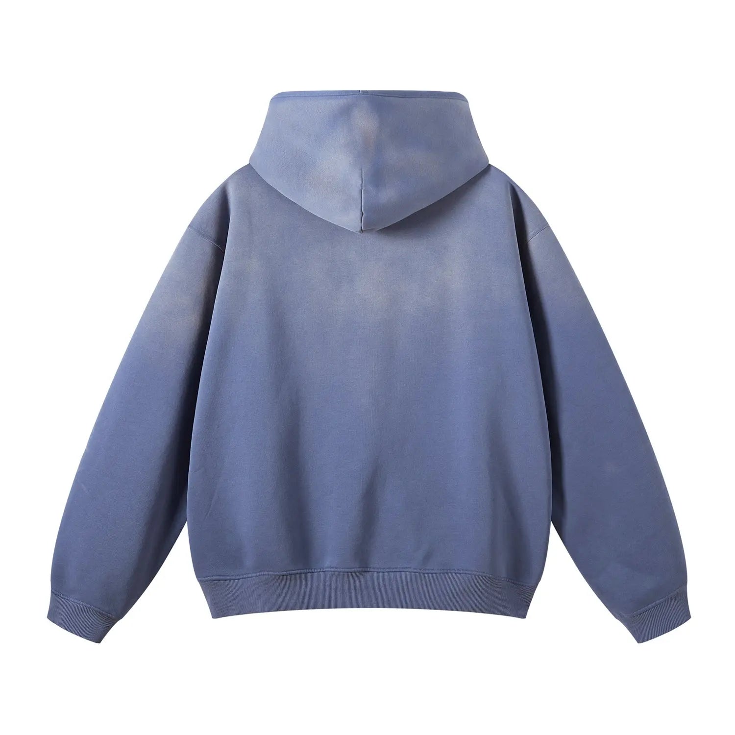 - ClassA1 (Denim Blue)Streetwear Unisex Monkey Washed Dyed Fleece Hoodie - Hoodie at TFC&H Co.