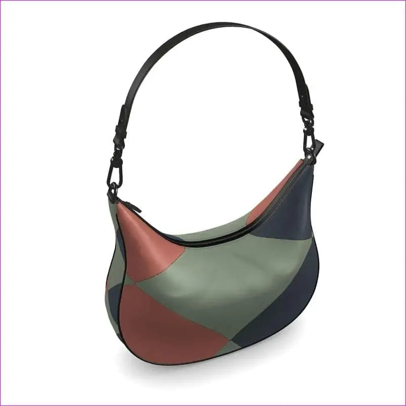 Eclectic Designer Leather Curve Hobo Bag - Curve Hobo Bag at TFC&H Co.