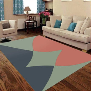 multi-colored Eclectic Foldable Rectangular Rug - area rug at TFC&H Co.
