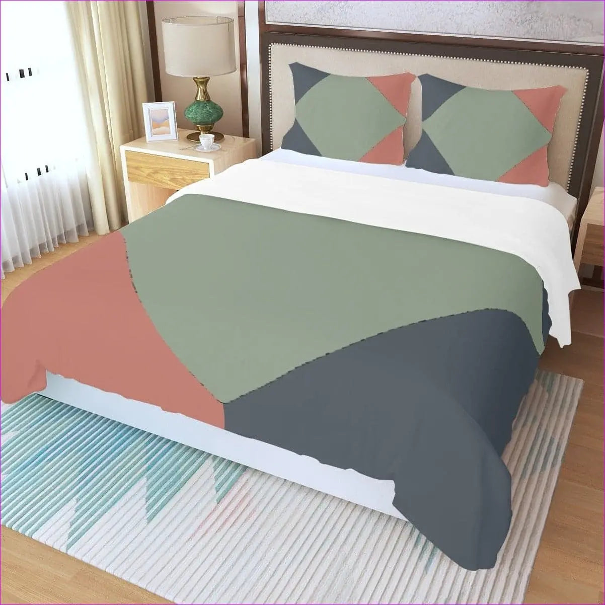 - Eclectic Three Piece Duvet Cover Set - bedding at TFC&H Co.
