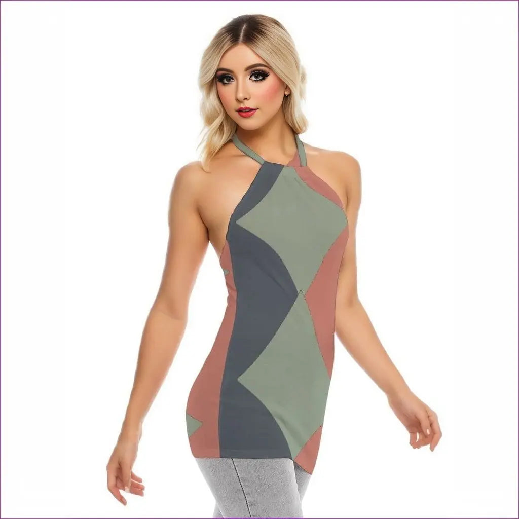 - Eclectic Womens Mini Halter Cami Dress - womens mini halter dress at TFC&H Co.