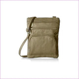 Light Brown Plus - Genuine Leather Crossbody Bag - Ships from The US - Womens crossbody bag at TFC&H Co.