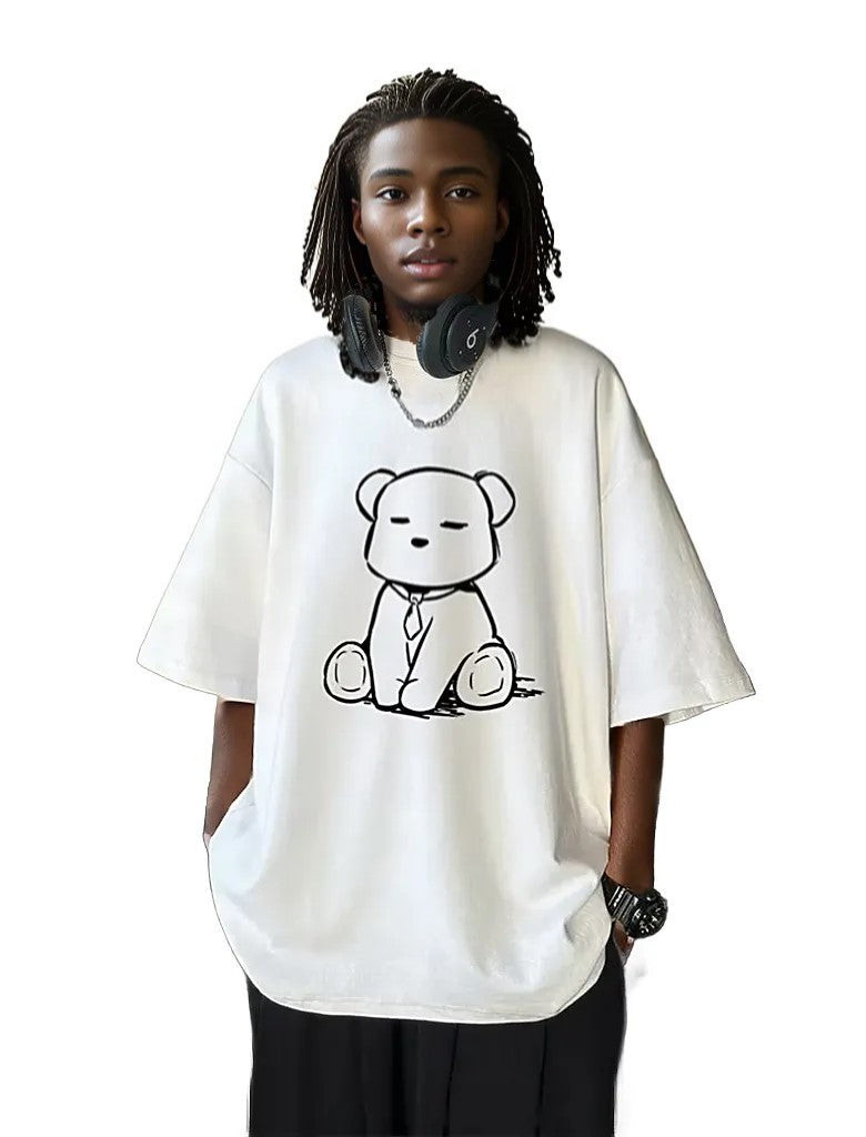 - Men Fashion Casual Cartoon Print Short Sleeve Round Neck T-Shirt - mens t-shirt at TFC&H Co.