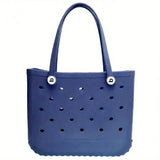 Dark blue 36*30*12cm - EVA Bogg Beach Bag Basket Handbag - handbag at TFC&H Co.