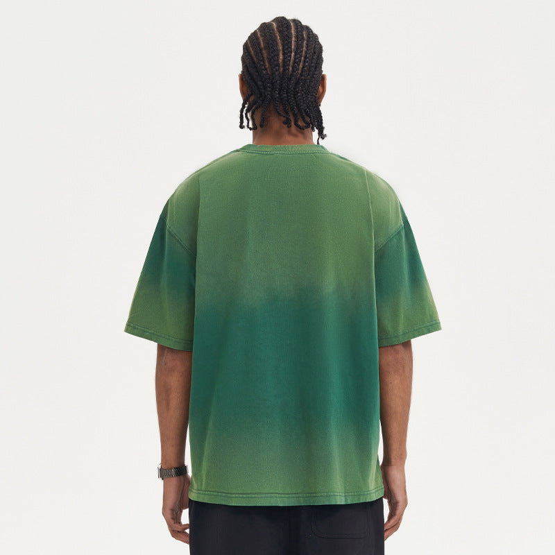 - Pure Cotton Washed Old Ombre Men's T-shirt - mens t-shirt at TFC&H Co.