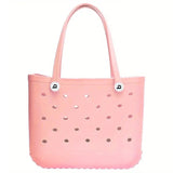 Pink 36*30*12cm - EVA Bogg Beach Bag Basket Handbag - handbag at TFC&H Co.