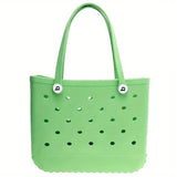 green 36*30*12cm - EVA Bogg Beach Bag Basket Handbag - handbag at TFC&H Co.